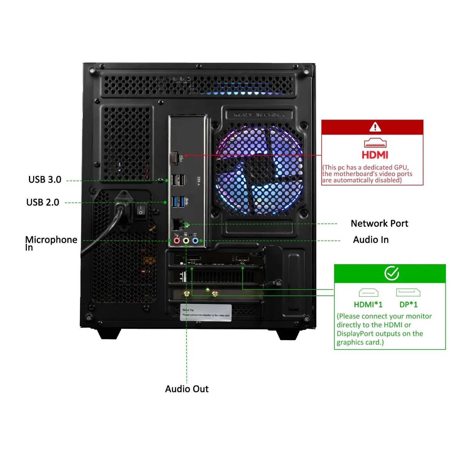 Gaming PC, Ryzen 5 4500, RX 6500 XT 4GB, 16GB DDR4, 512GB SSD, A520 Motherboard, Wifi 6
