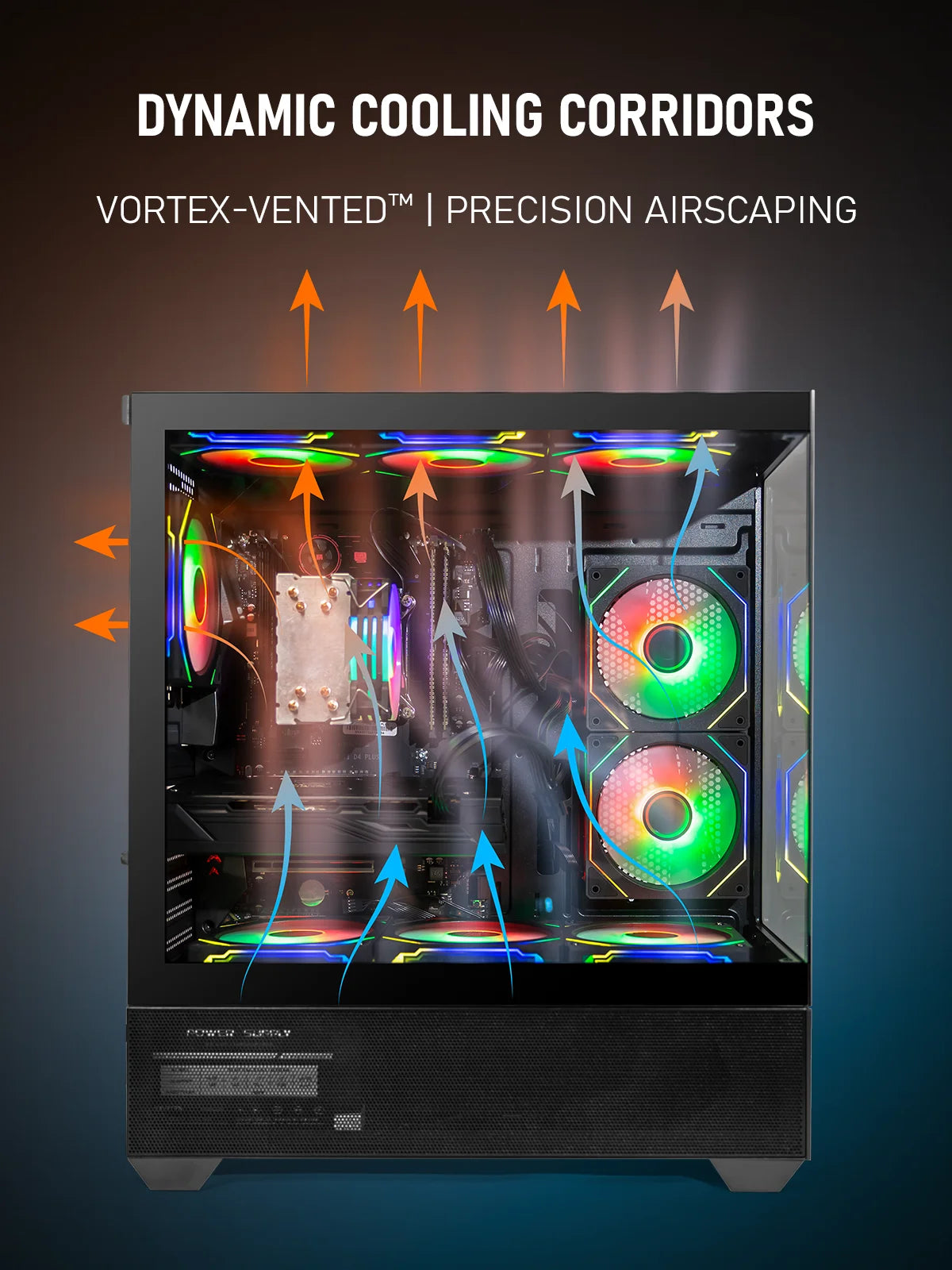 Gamer Master Gaming Desktop PC, AMD Ryzen 7 5800X, NVIDIA Geforce RTX 2080, 16GB DDR4 RAM, 1TB SSD, 650W Power Supply, Wifi 6/Bluetooth 5.4,9*ARGB Fan, Windows 11