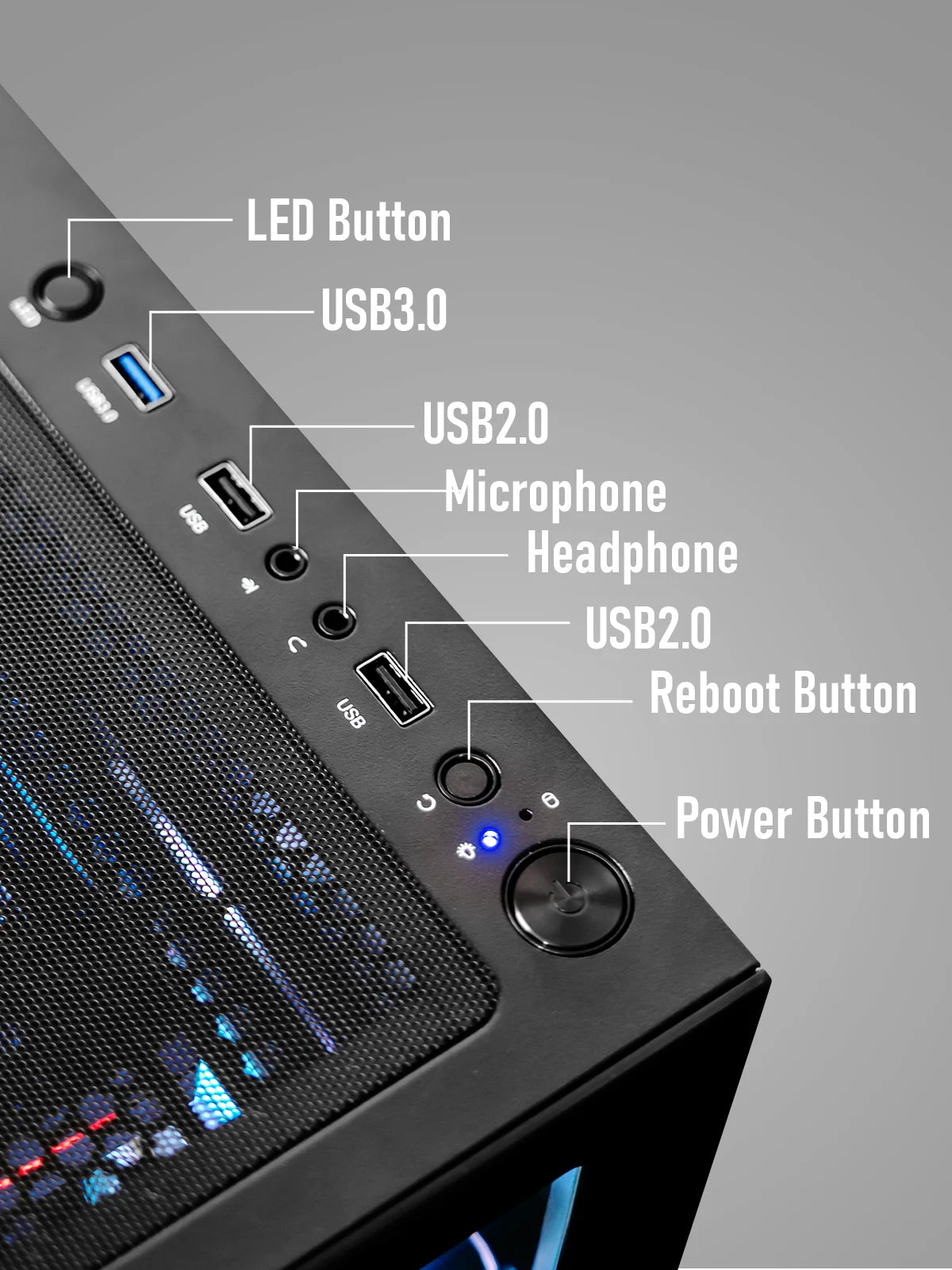 Gamer Master Gaming Desktop PC, AMD Ryzen 7 5800X, NVIDIA Geforce RTX 5060, 16GB DDR4 RAM, 1TB SSD, 650W Power Supply, Wifi 6/Bluetooth 5.4, Windows 11