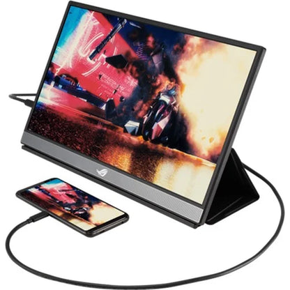 ROG Strix 17.3" 1080P Portable Gaming Monitor (XG17AHPE) - Full HD, IPS, 240Hz, 3Ms, Adaptive-Sync, Smart Case, Ultra-Slim, USB-C Power Delivery, Micro HDMI, for Laptop, PC, Phone, Console