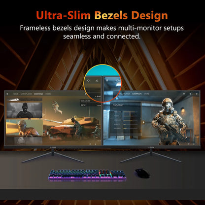 24.5 Inch 240Hz Gaming Monitor, FHD 1080P VA Display, 1Ms MPRT, AMD Freesync, HDR Support, VESA Mount Compatible