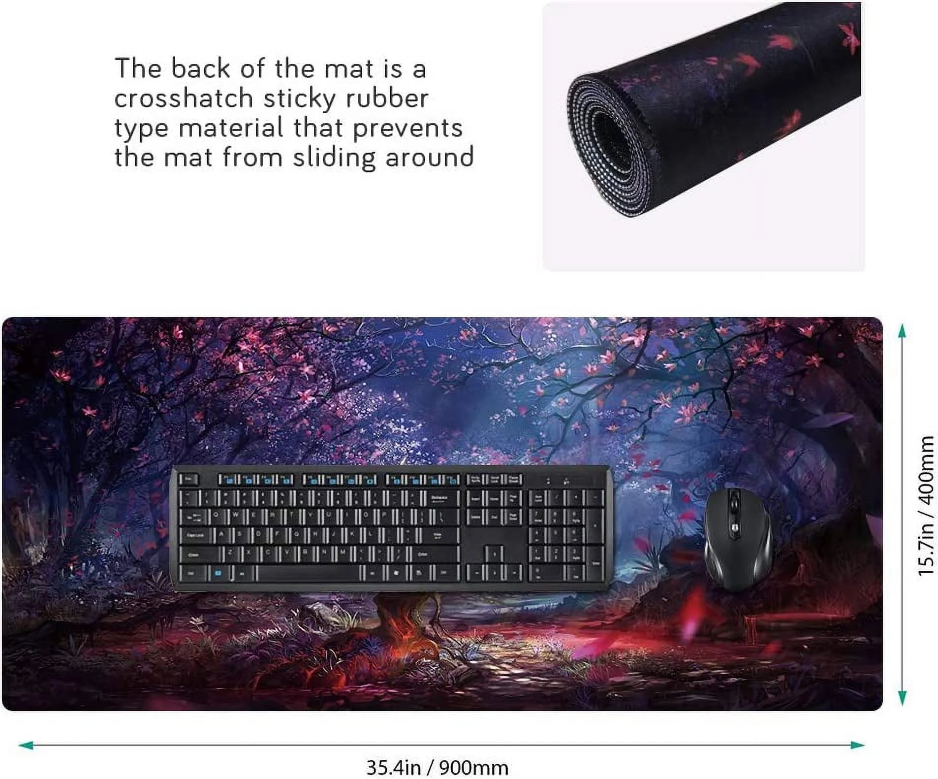 XXL Professional Large Mouse Pad & Computer Non-Slip Gaming Mouse Mat-90X40 Senlin05