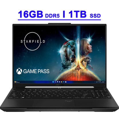 TUF Gaming A16 Premium Laptop 16" FHD+ 165Hz 7Ms 100% Srgb AMD 8-Core Ryzen 7 7735HS 16GB DDR5 1TB SSD Radeon RX 7700S 8GB Graphic Backlit USB-C USB4 Fast Charging Win11 Black