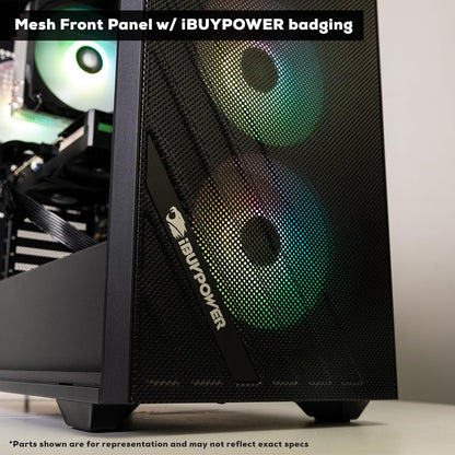 Ibuypower Scale Gaming PC Desktop AMD Ryzen 5 8400F CPU, NVIDIA Geforce RTX 5050 8GB GPU, 16GB DDR5 RGB 5200Mhz RAM, 1TB Nvme SSD, Windows 11 Home, Computer with Gamer Keyboard and Mouse - SCA5N5501
