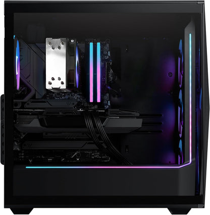 Slate MESH Gaming PC Desktop Computer Intel Core I7 14700F CPU, NVIDIA Geforce RTX 5070 12GB GPU, 32GB DDR5 RGB 5200Mhz RAM, 1TB Nvme SSD, Windows 11 Home, Keyboard and Mouse - SMI7N5701