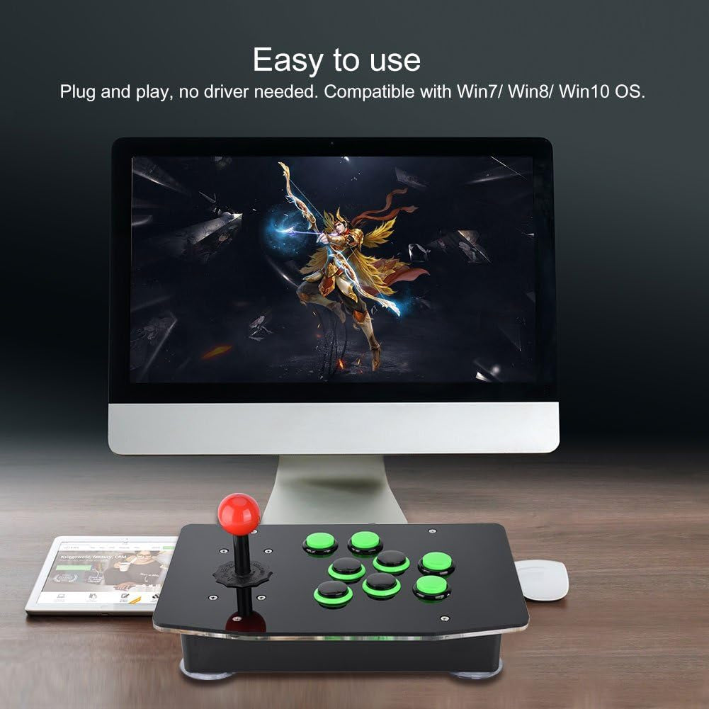 USB Fighting Joy Stick Controller, Fight Stick, Game Console No Delay for PC Computer Games