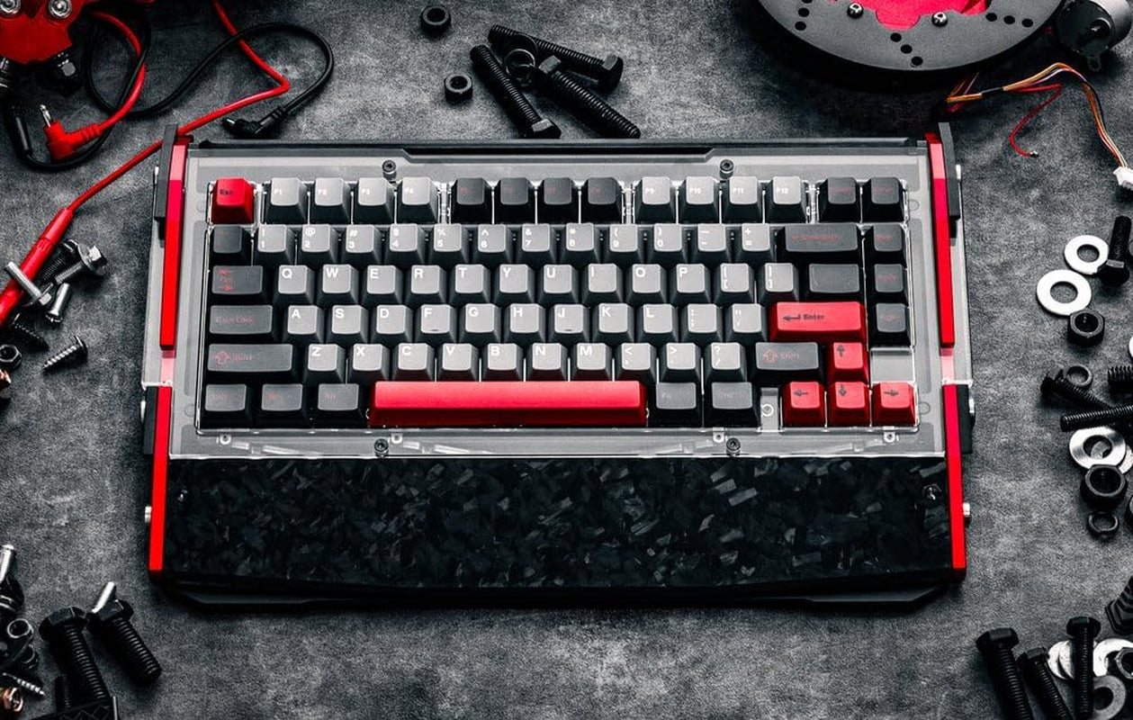 Black Diamond V2 Mechanical Gaming Keyboard, Shadow Crimson