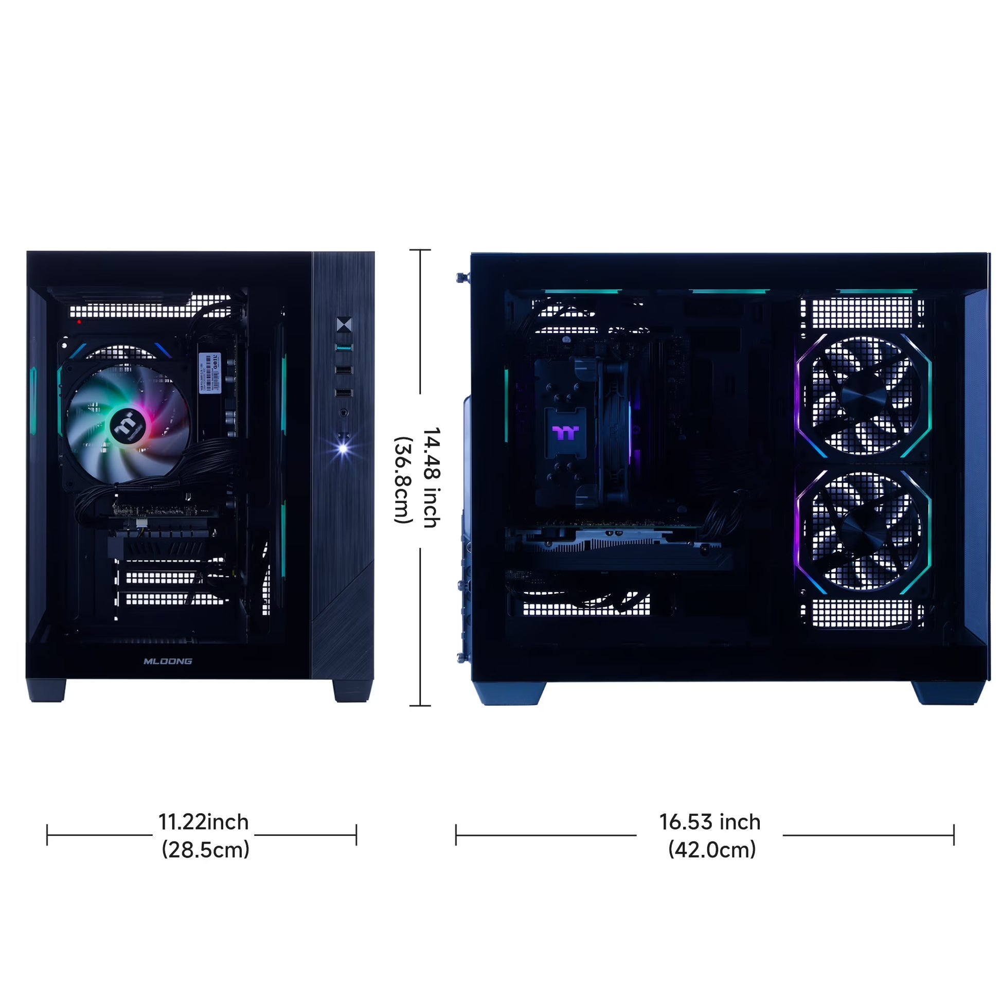 Gaming PC Desktops AMD Ryzen5 5500, Radeon RX 6500XT 4GB, 1TB SSD, 16GB RAM, 650W, Win11, Wifi, PC Gaming