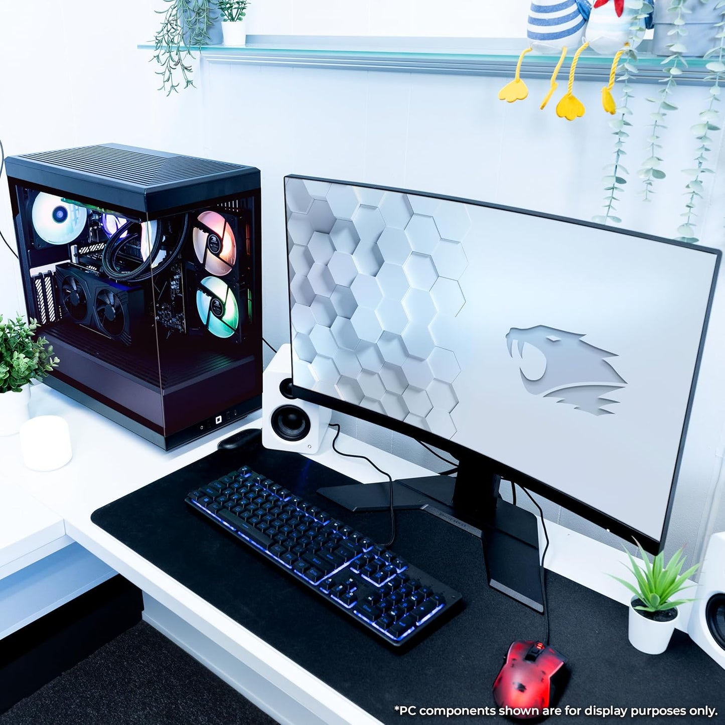 Y40 PRO Black Gaming PC Desktop Computer AMD Ryzen 9 7900X CPU, NVIDIA Geforce RTX 5070Ti 16GB GPU, 32GB DDR5 RGB 5200Mhz RAM, 2TB Nvme SSD, Windows 11 Home, Keyboard, Mouse - Y40BA9N57T01