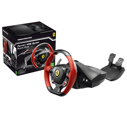 Restored  Ferrari 458 Spider Racing Wheel for Xbox One, Black, Red, Multicolor 1 Count