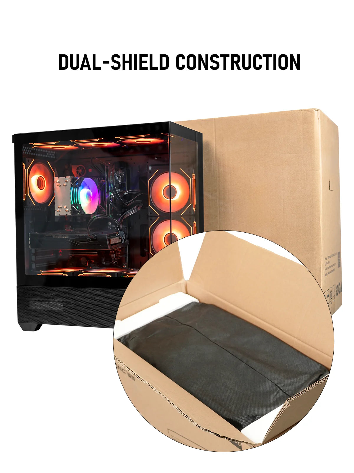 Gamer Master Gaming Desktop PC, AMD Ryzen 7 5800X, NVIDIA Geforce RTX 5060, 16GB DDR4 RAM, 1TB SSD, 650W Power Supply, Wifi 6/Bluetooth 5.4, Windows 11