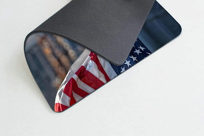Eagle and American Flag Mouse Pad Customized Mousepad Non-Slip Rubber Base Mouse Pads for Computers Laptop Office Desk Accessories Mouse Pad