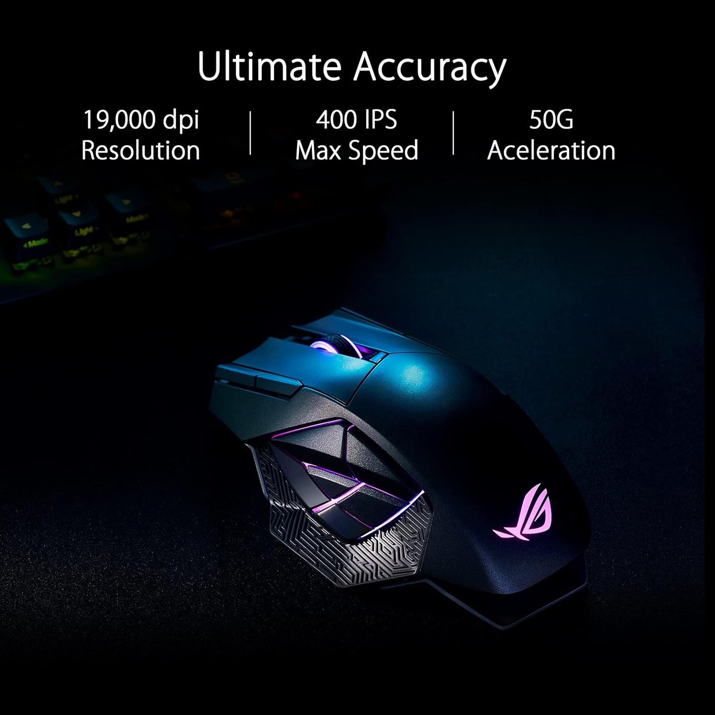 ROG Strix Scope II 96 Wireless Gaming Keyboard & ROG Spatha X Wireless Gaming Mouse & ROG Sheath Extended Gaming Mouse Pad