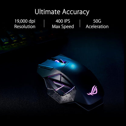 ROG Strix Scope II 96 Wireless Gaming Keyboard & ROG Spatha X Wireless Gaming Mouse & ROG Sheath Extended Gaming Mouse Pad