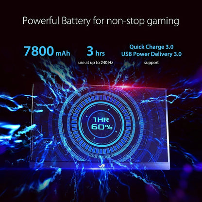 ROG Strix 17.3" 1080P Portable Gaming Monitor (XG17AHPE) - Full HD, IPS, 240Hz, 3Ms, Adaptive-Sync, Smart Case, Ultra-Slim, USB-C Power Delivery, Micro HDMI, for Laptop, PC, Phone, Console