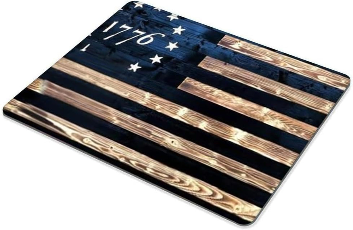 1776 Vintage American Flag Mouse Pad Customized Mousepad Non-Slip Rubber Base Mouse Pads for Computers Laptop Office Desk Accessories Mouse Pad
