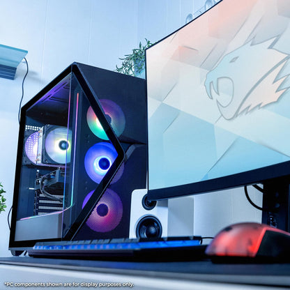 Slate MESH Gaming PC Desktop Computer Intel Core I7 14700F CPU, NVIDIA Geforce RTX 5070 12GB GPU, 32GB DDR5 RGB 5200Mhz RAM, 1TB Nvme SSD, Windows 11 Home, Keyboard and Mouse - SMI7N5701