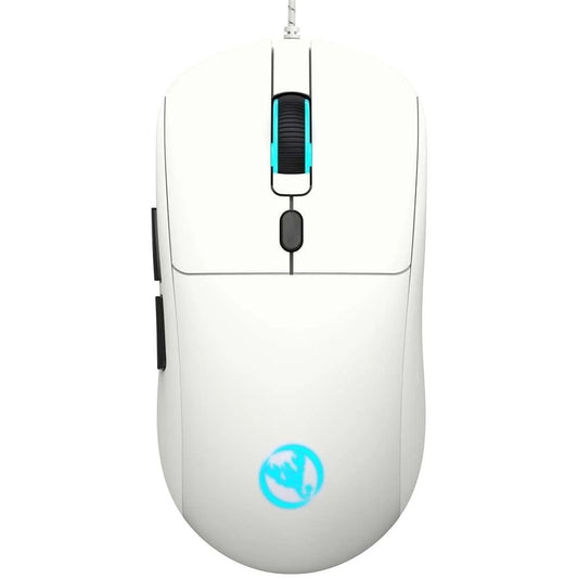 USB Wired Gaming Mouse,Usb Computer Mouse with 4 Adjustable DPI, RGB Backlit LED, Side Buttons, Ergonomic Design Mice for PC, Laptop, Windows, Mac, Vista, Linux, Gamer,White