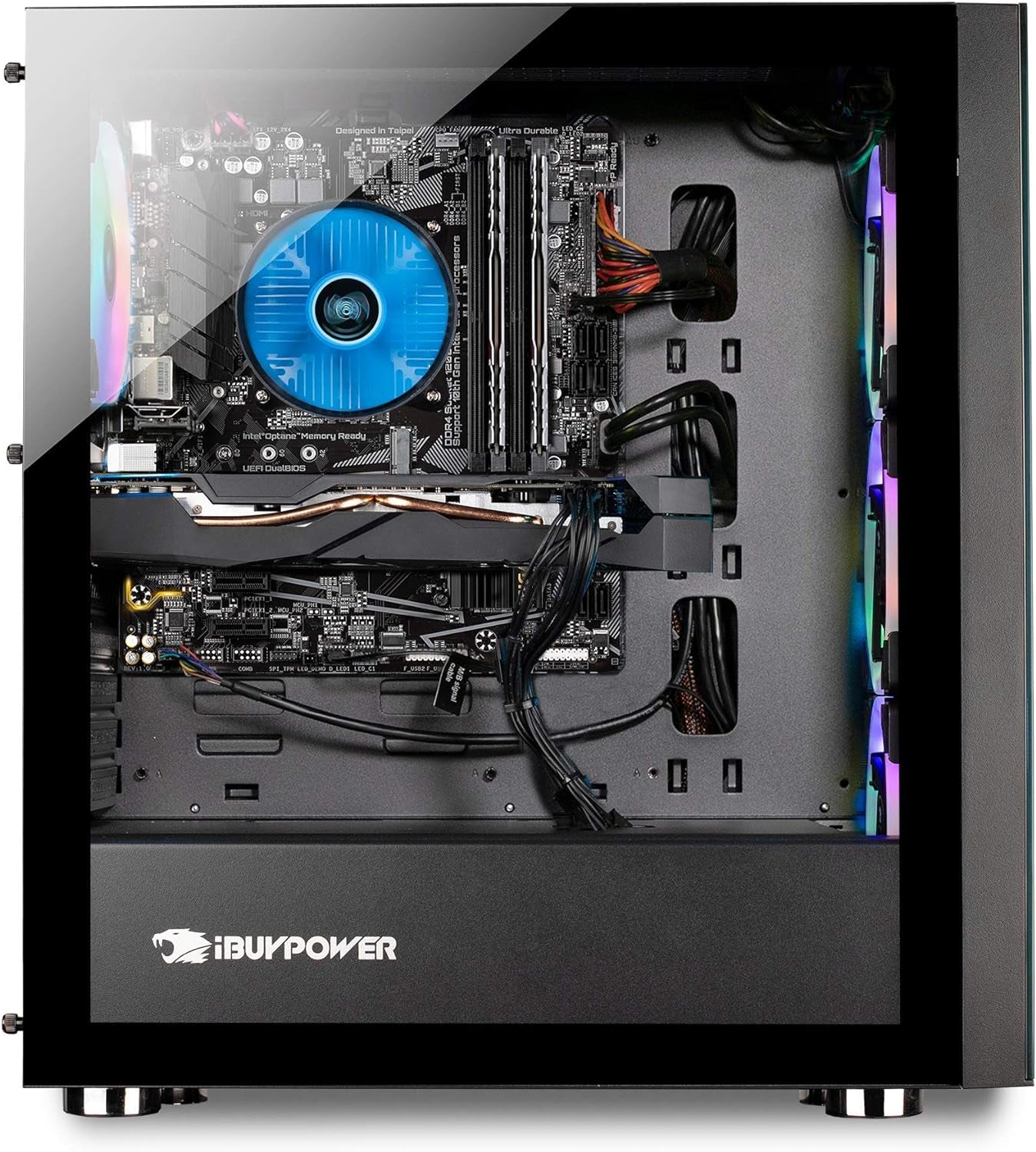 Pro Gaming PC Computer Desktop Element MR 199I (Intel I7-11700F 2.5Ghz, NVIDIA GTX 1660 Ti 6GB, 16GB DDR4 RAM, 240GB SSD, 1TB HDD, Wifi Ready, Windows 10 Home)