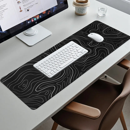 Mouse Pad Gaming Mousepad 31.5 X 11.8 X0.12In Large Mouse Pad for Keyboard and Mouse with Anti-Slip Rubber Base, Keyboard Pad XL Mouse Mat for Home and Office（Black)