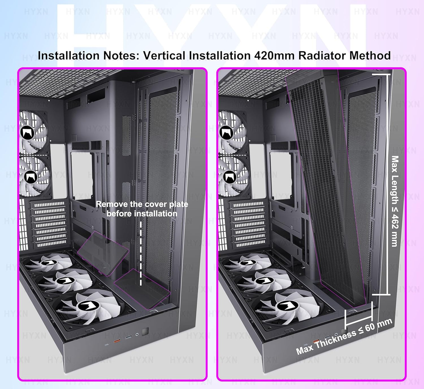 H2 (2026)  ATX PC Case, Pre-Installed 8 PWM ARGB Fans (6X140Mm,2X120Mm), Large Dual-Chamber ATX Mid-Tower Airflow Computer Case, Gaming PC Case, 420Mm Radiator Support, Type-C 3.2 (White RGB)